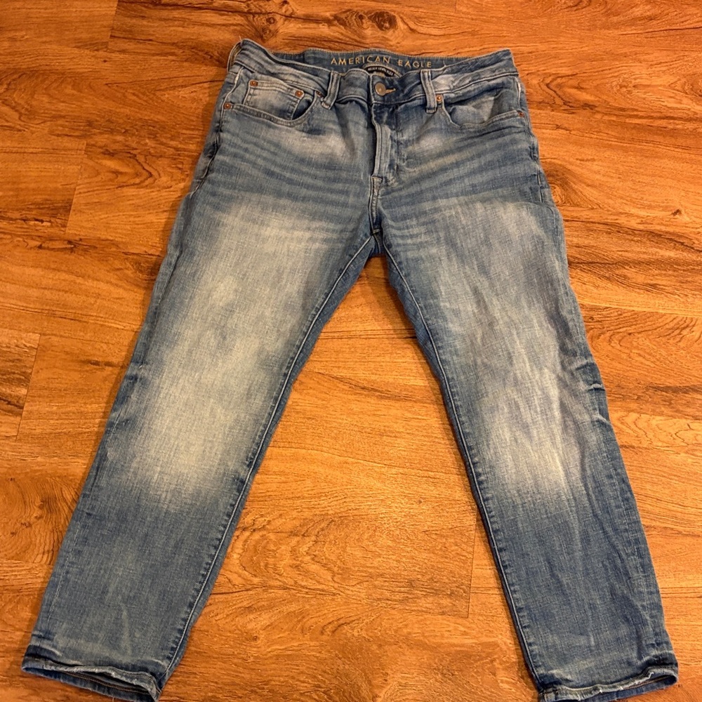 American Eagle Outfitters Men's Light Blue Slim Jeans
